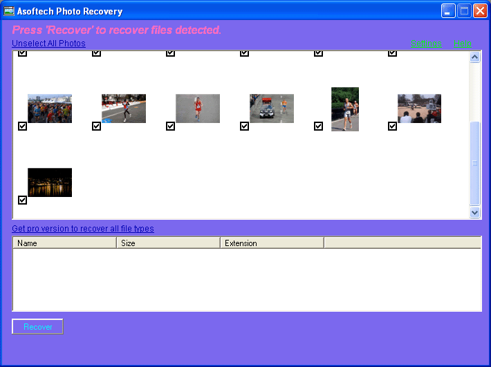 Camera Photo Recovery