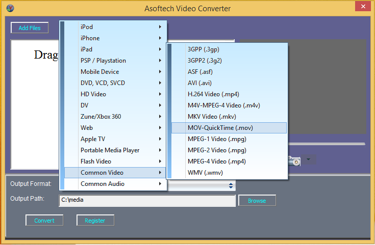 mov to avi converter