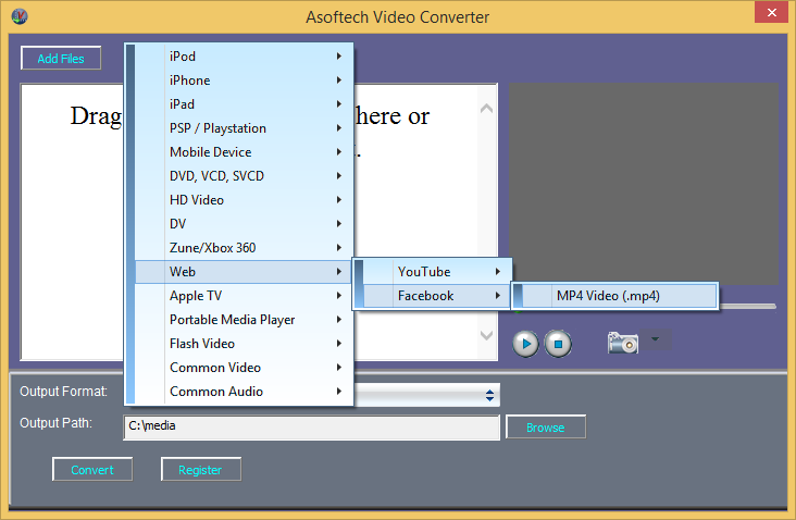 Facebook video converter