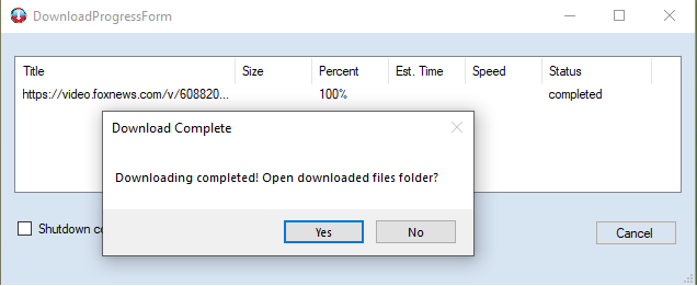 Foxnews video downloading progress