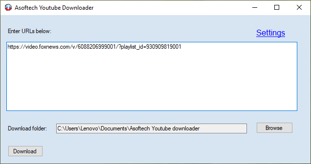 Fox News Video Downloader