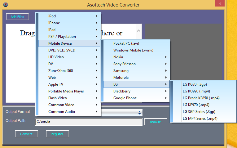 LG video converter