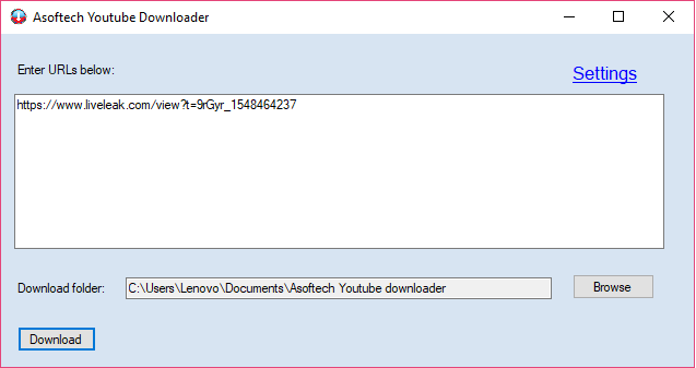 LiveLeak video downloader