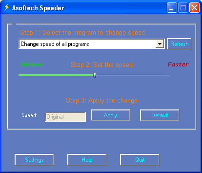 Click to view Asoftech Speeder 2.21 screenshot