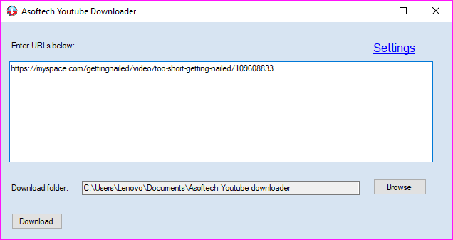 MySpace video downloader