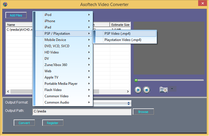 PSP video converter