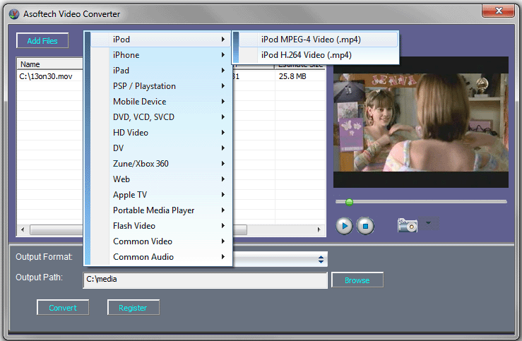 mpeg to mov converter