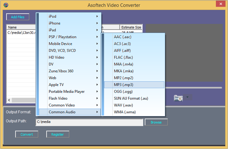camera roll video to mp3 converter