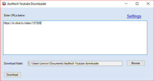 VLive video downloader